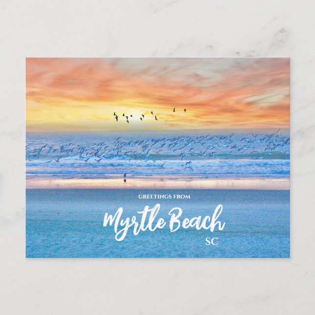 Greetings from Myrtle Beach, SC Travel Postcard (Front)