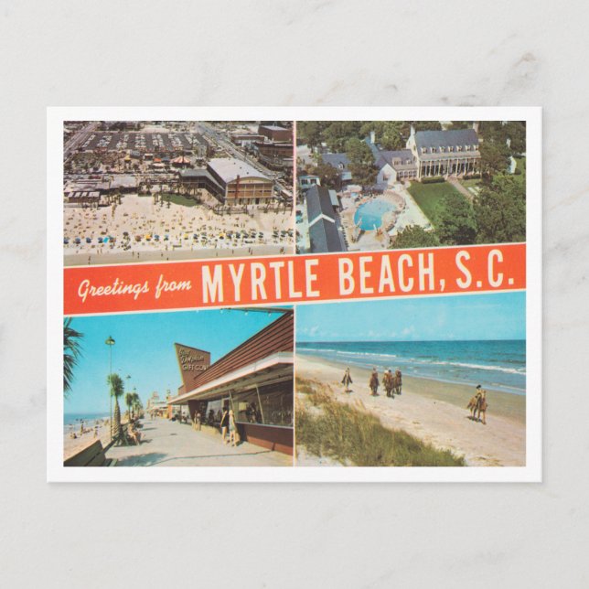 Greetings from Myrtle Beach, South Carolina Travel Postcard (Front)