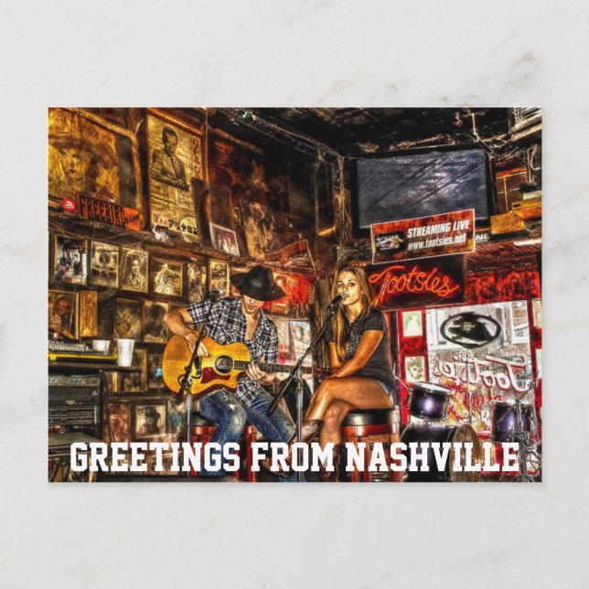 Greetings From Nashville Postcard (Front)