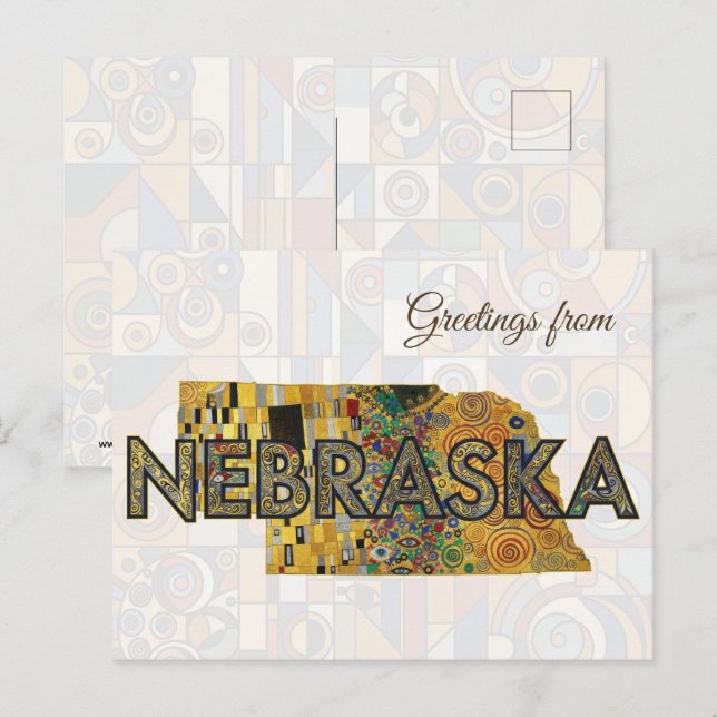 Greetings from Nebraska Postcard (Front/Back)