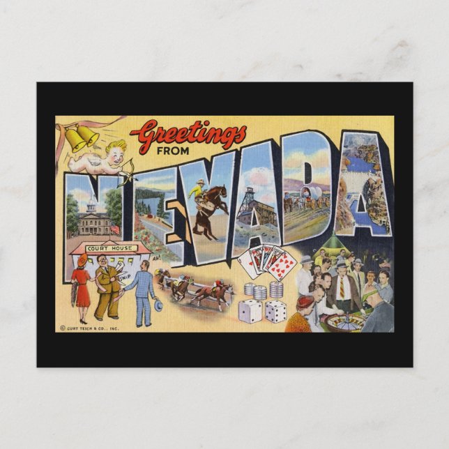 Greetings from Nevada Postcard (Front)