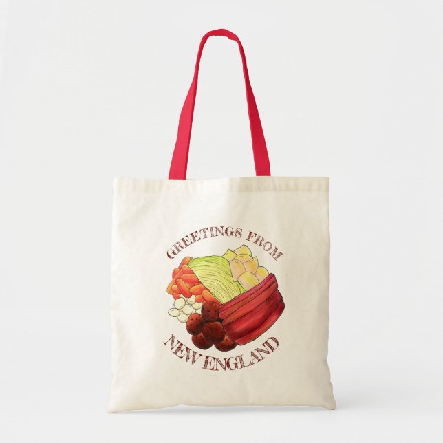 Greetings from New England Classic Boiled Dinner Tote Bag (Front)