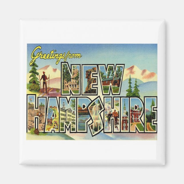 Greetings From New Hampshire Magnet (Front)