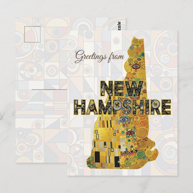 Greetings from New Hampshire Postcard (Front/Back)