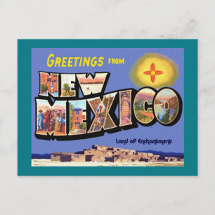 Greetings From New Mexico Postcard