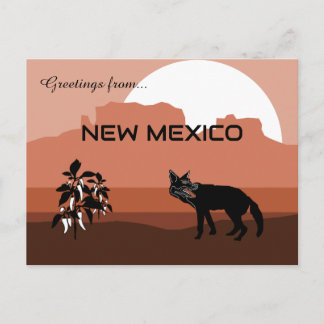 Greetings from New Mexico State  Postcard