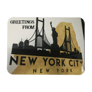 Greetings From New York City Magnet