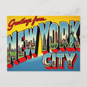 Greetings from New York City Postcard