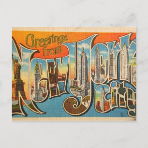 Greetings From New York City Postcard