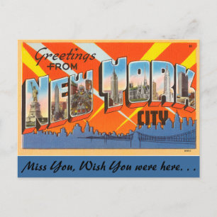Greetings from New York City Postcard