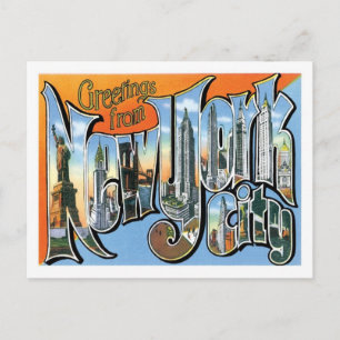 Greetings From New York City US City Postcard