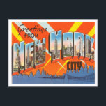 Greetings from New York City Vintage Travel Postcard<br><div class="desc">Greetings from New York City Vintage Travel Postcard</div>