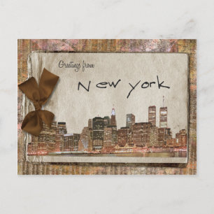 Greetings from New York Postcard