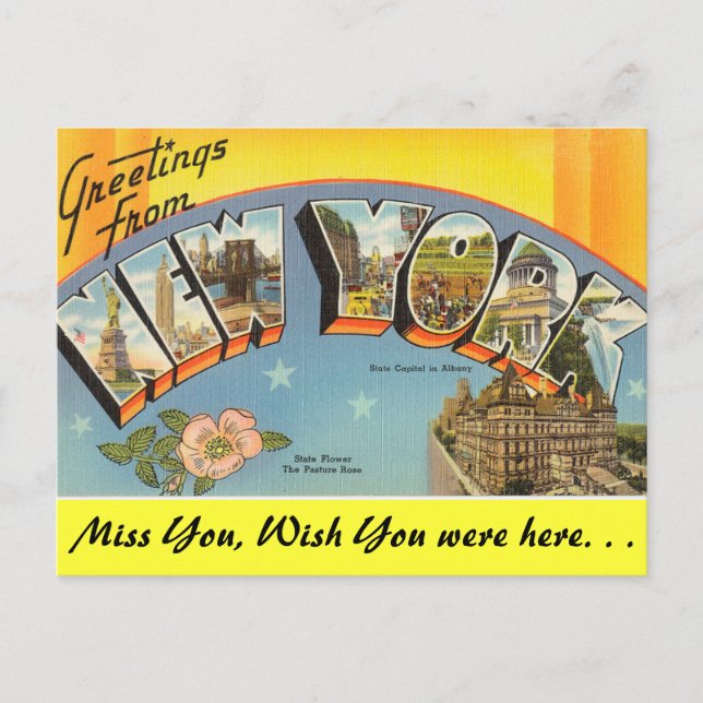 Greetings from New York Postcard (Front)