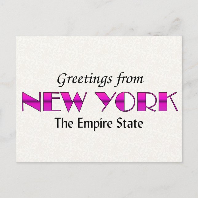 Greetings from New York Postcard (Front)
