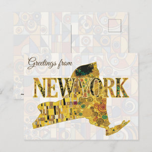 Greetings from New York Postcard