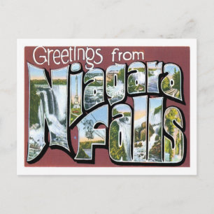 Greetings From Niagara Falls NY US City Postcard