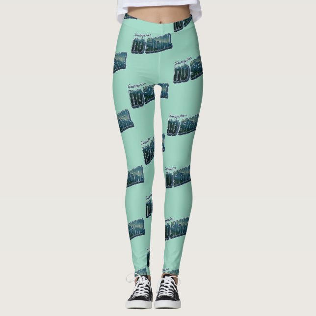 Greetings from No Signal Leggings (Front)