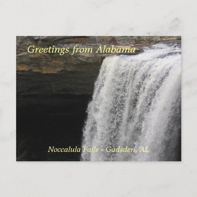 Greetings from Noccalula Falls Postcard (Front)