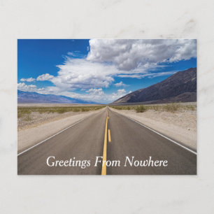 Greetings From Nowhere Postcard