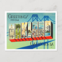 Greetings from Oakland, California Vintage Travel