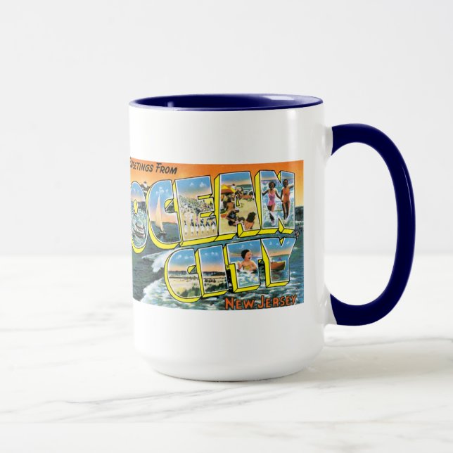 Greetings From Ocean City, NJ Mug (Right)
