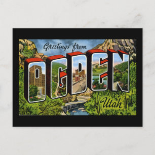 Greetings from Ogden Utah Postcard