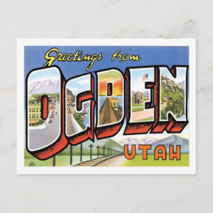 Greetings From Ogden Utah US City Postcard