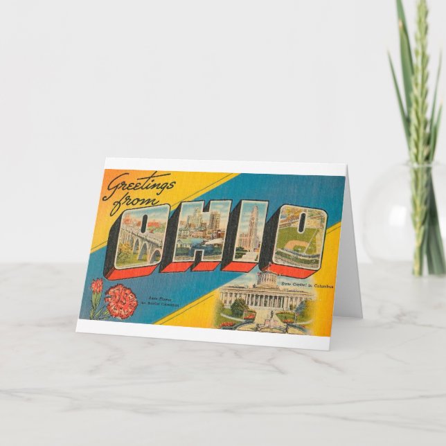 Greetings From Ohio Card (Front)