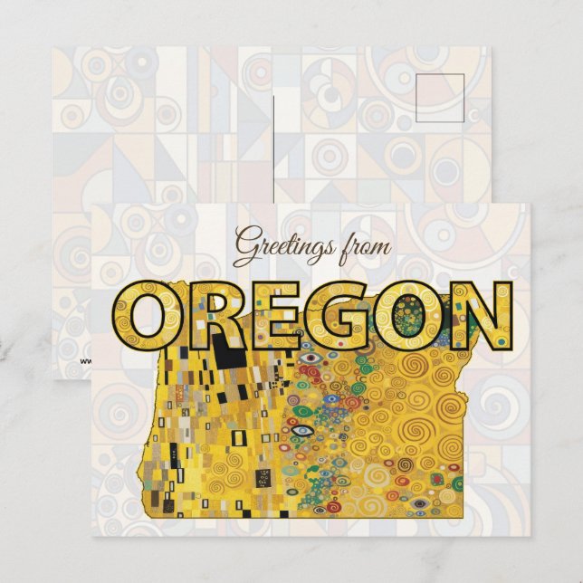 Greetings from Oregon Postcard (Front/Back)