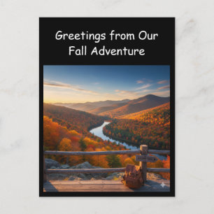 Greetings from Our Fall Adventure Travel Postcard