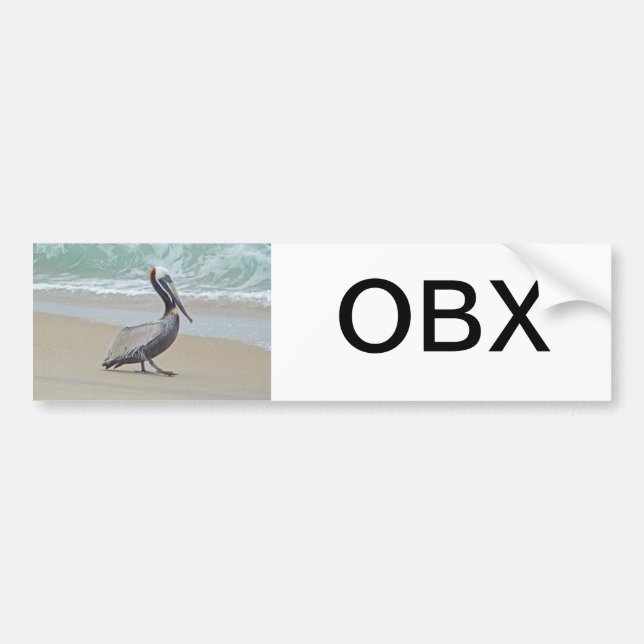 Greetings From Outer Banks OBX NC Bumper Sticker (Front)