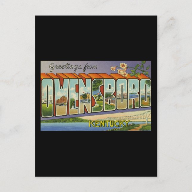 Greetings from Owensboro Kentucky Postcard (Front)