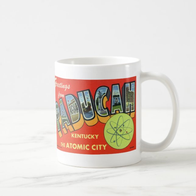 Greetings from Paducah Vintage Postcard Mug (Right)