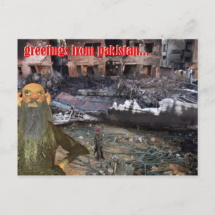 greetings from pakistan postcard