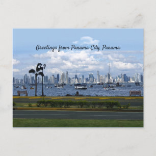 Greetings from Panama City, Panama (customisable) Postcard