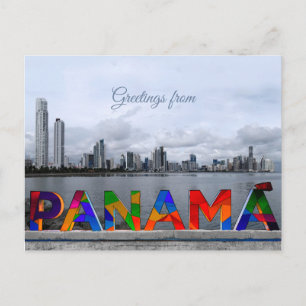 Greetings from Panama Postcard
