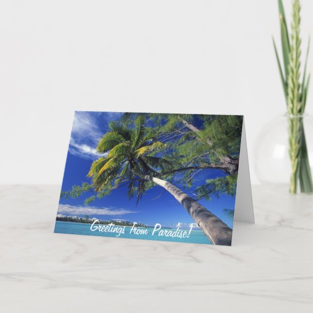 Greetings from Paradise Card (Front)