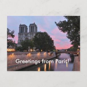 Greetings from Paris! Postcard
