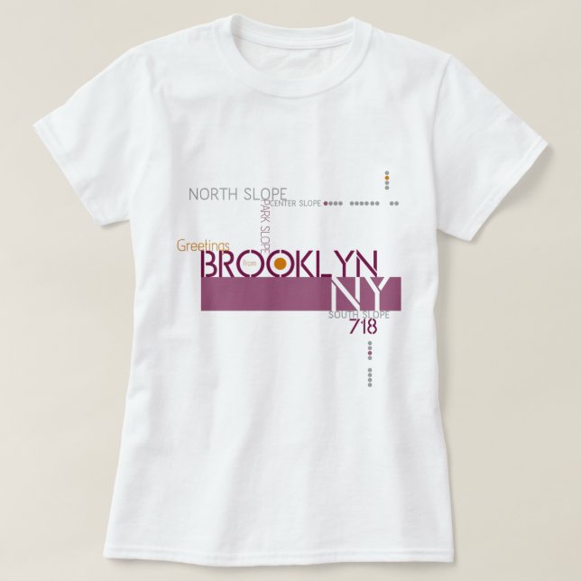 Greetings from Park Slope, Brooklyn T-Shirt (Design Front)