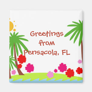 Greetings from Pensacola, FL Magnet