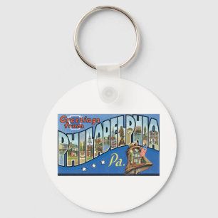 Greetings from Philadelphia, PA Key Ring