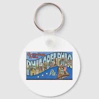 Greetings from Philadelphia, PA Key Ring