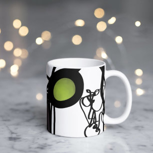 Greetings from Philydion: Abstract Black and White Coffee Mug