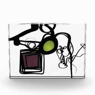 Greetings from Philydion: Abstract Black & White Photo Block