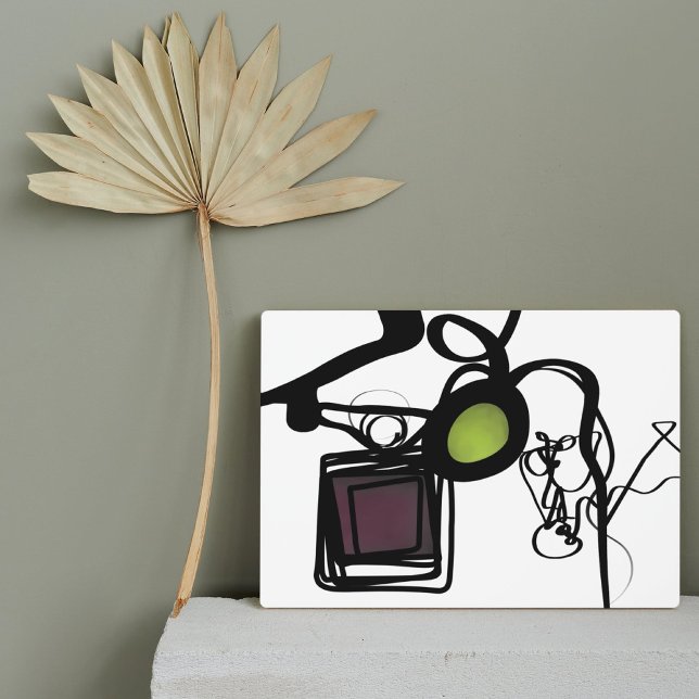 Greetings from Philydion: Abstract Black & White Plaque (Creator Uploaded)