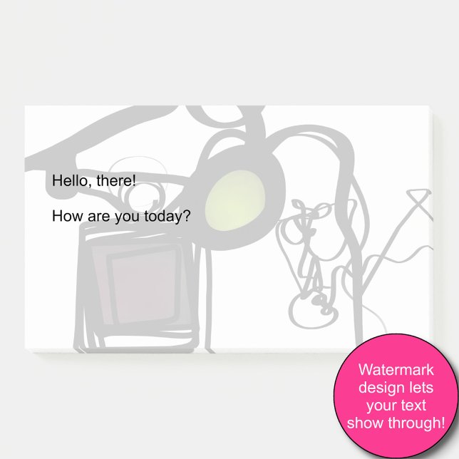 Greetings from Philydion: Abstract Black & White Post-it Notes (Creator Uploaded)