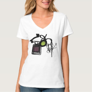 Greetings from Philydion: Abstract Black & White T-Shirt