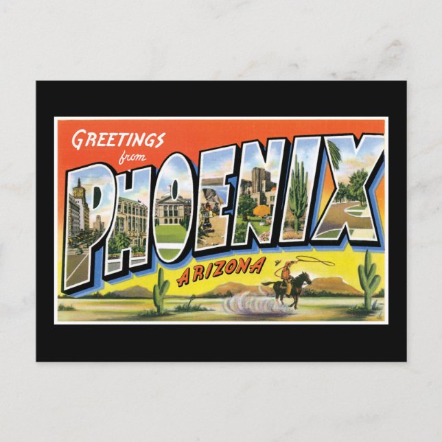 Greetings From Phoenix Arizona Postcard (Front)
