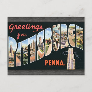 Greetings From Pittsburgh Penna., Vintage Postcard
